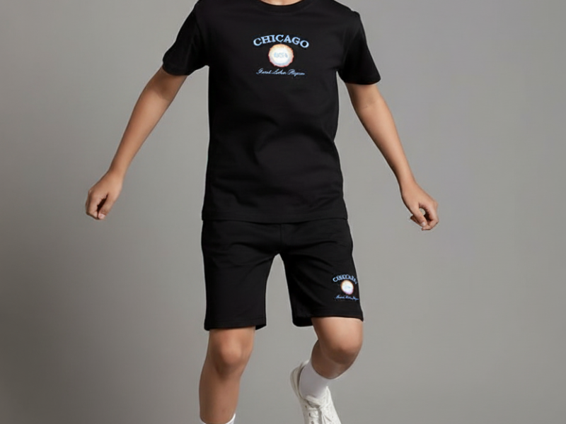 Black Chicago Kids Co-Ord Set For Boys