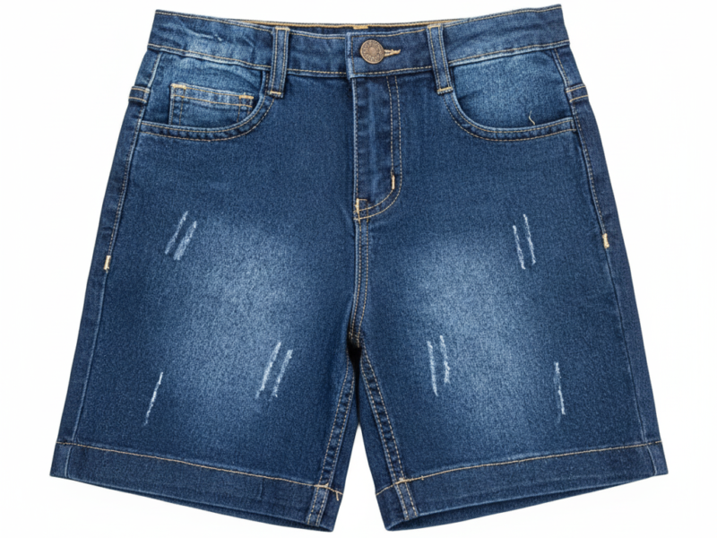BLUE DENIM SHORTS FOR BOYS