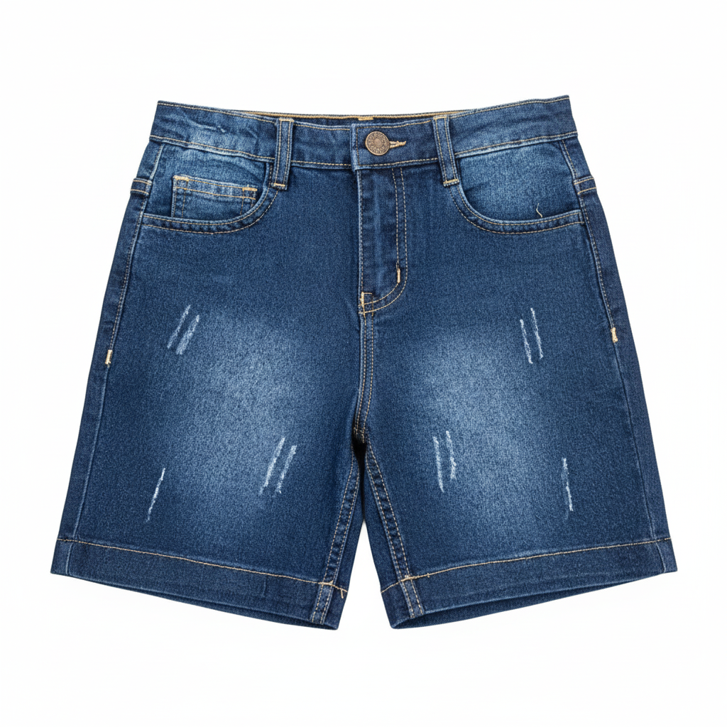 BLUE DENIM SHORTS FOR BOYS