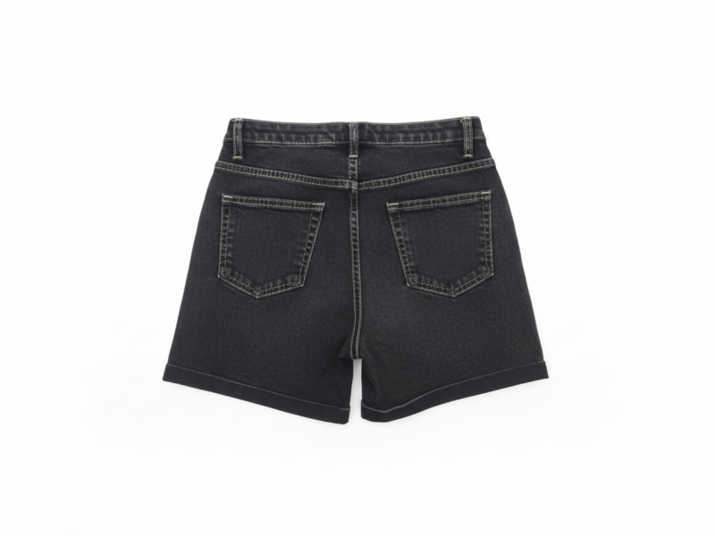 BLACK DENIM SHORTS FOR GIRLS